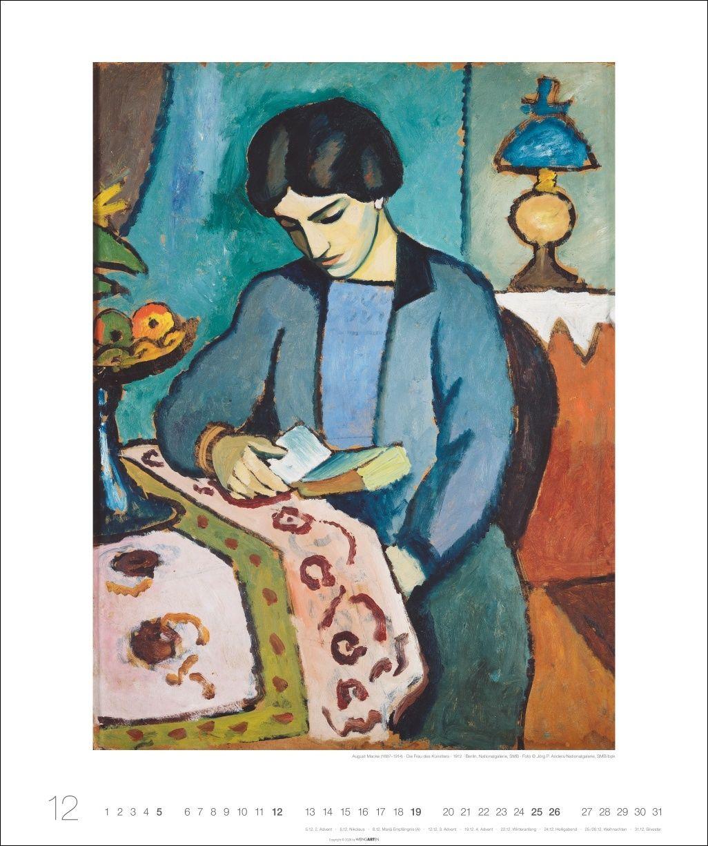 Beispielinhalt (Bild) August Macke Edition Kalender 2027