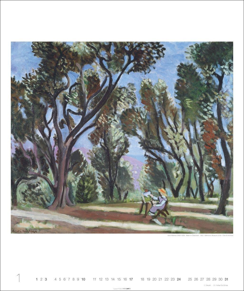 Beispielinhalt (Bild) Die schönsten Gärten des Impressionismus Edition Kalender 2027