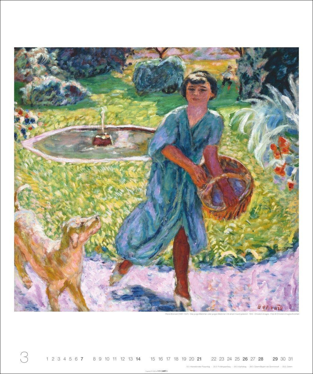 Beispielinhalt (Bild) Die schönsten Gärten des Impressionismus Edition Kalender 2027