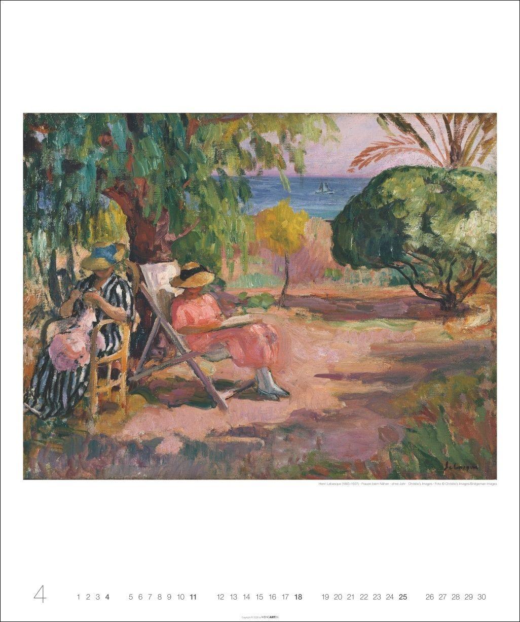 Beispielinhalt (Bild) Die schönsten Gärten des Impressionismus Edition Kalender 2027