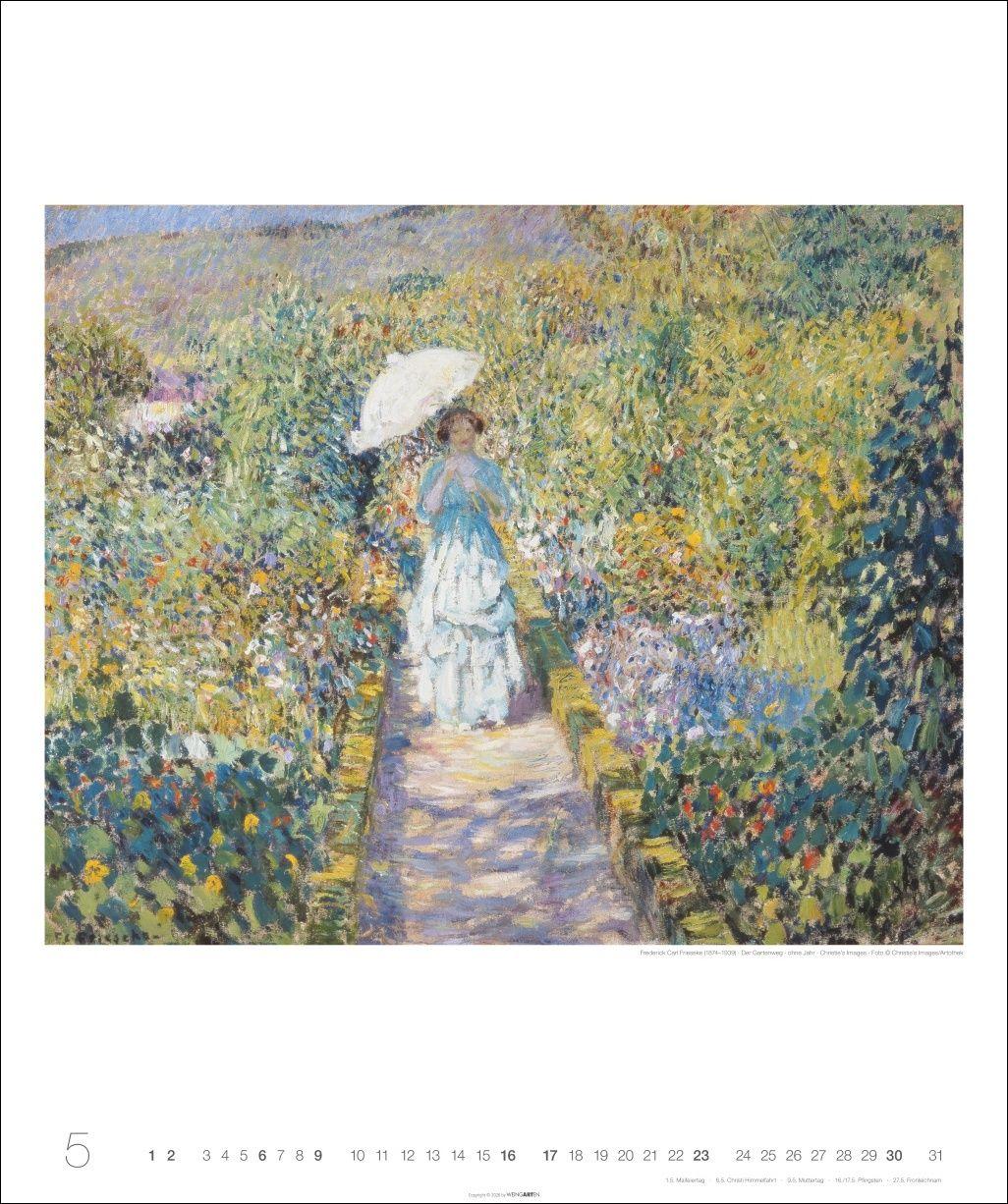 Beispielinhalt (Bild) Die schönsten Gärten des Impressionismus Edition Kalender 2027