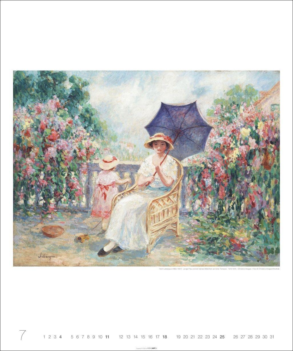 Beispielinhalt (Bild) Die schönsten Gärten des Impressionismus Edition Kalender 2027