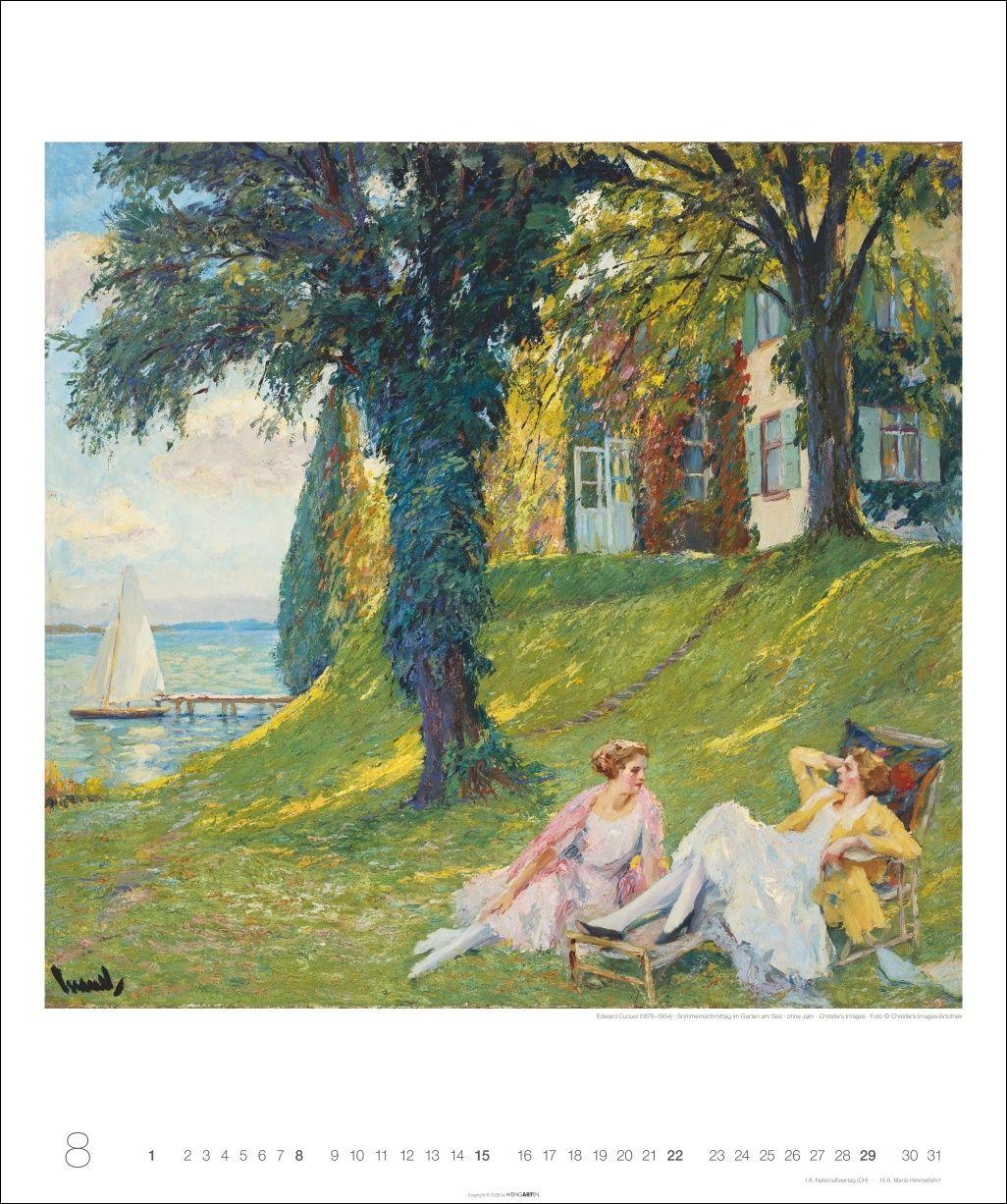 Beispielinhalt (Bild) Die schönsten Gärten des Impressionismus Edition Kalender 2027