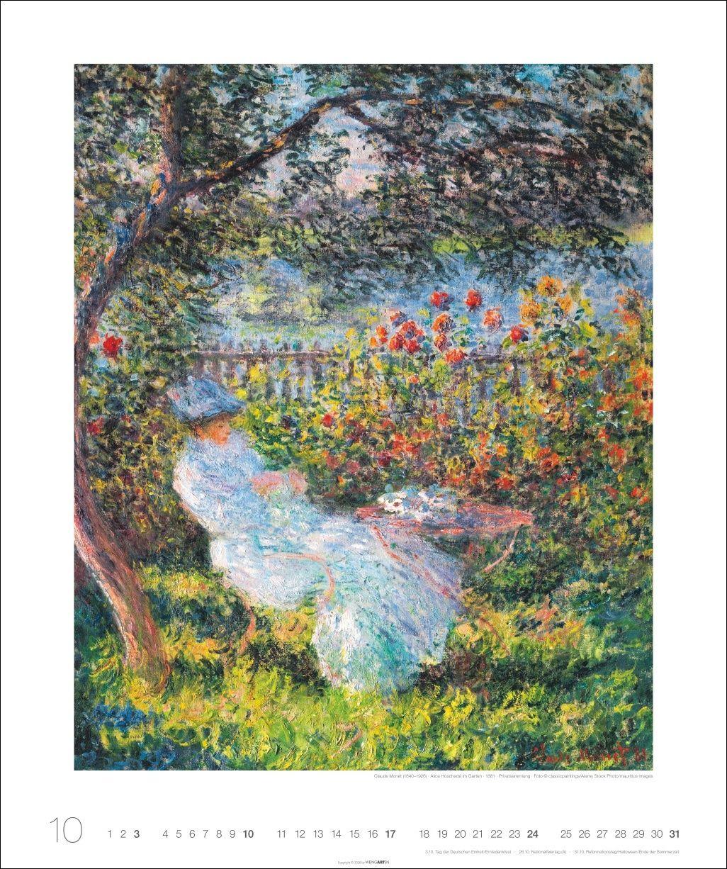 Beispielinhalt (Bild) Die schönsten Gärten des Impressionismus Edition Kalender 2027