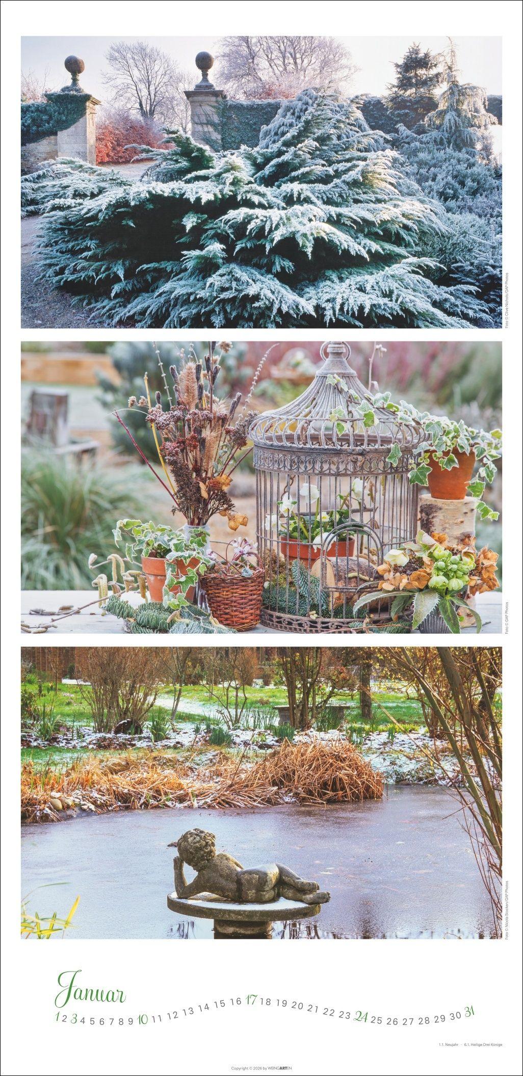 Beispielinhalt (Bild) Die Farben der Gärten Kalender 2027
