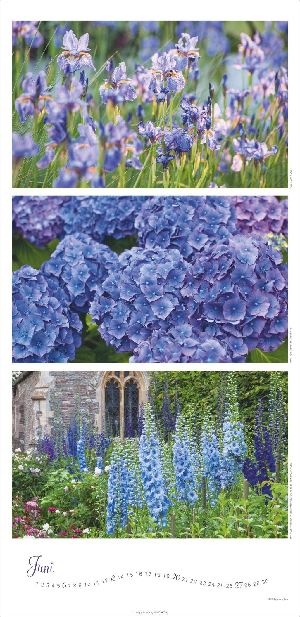 Beispielinhalt (Bild) Die Farben der Gärten Kalender 2027