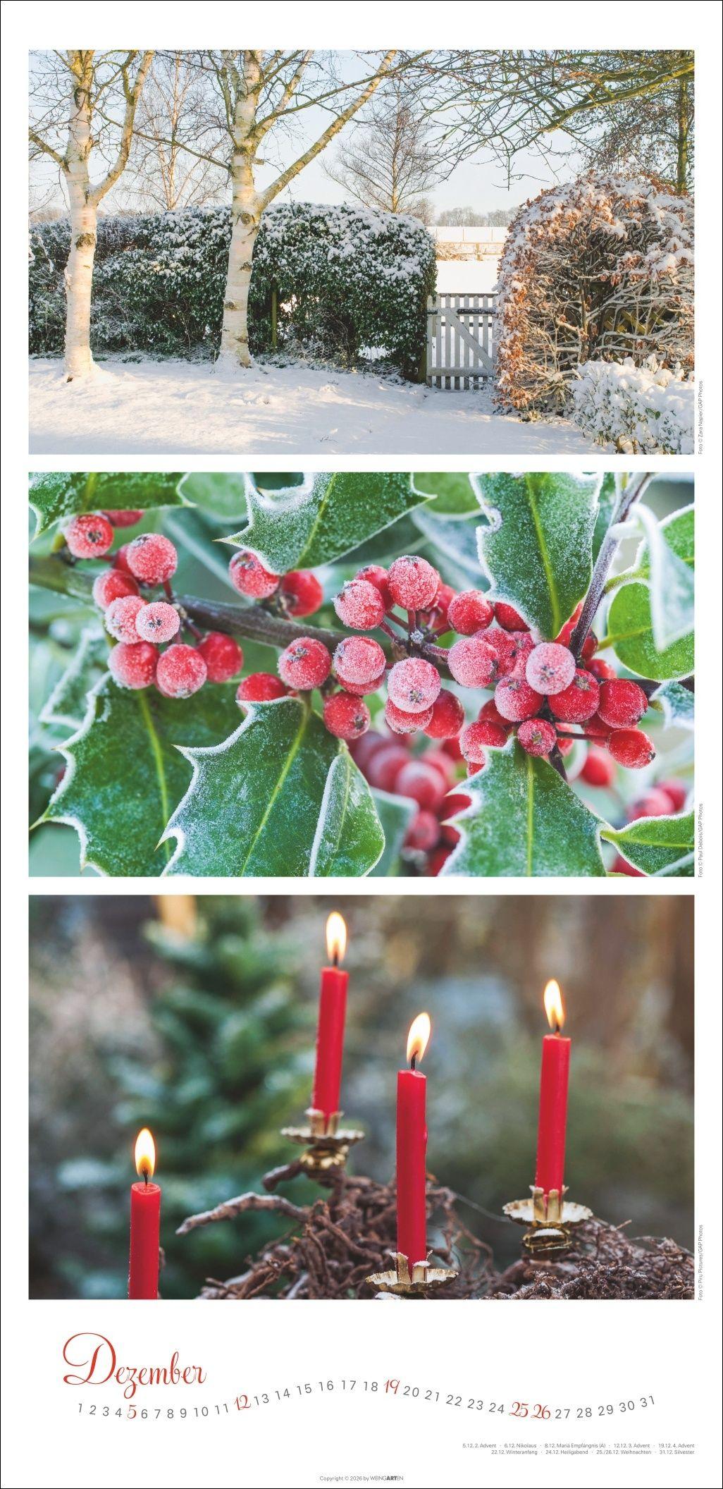 Beispielinhalt (Bild) Die Farben der Gärten Kalender 2027