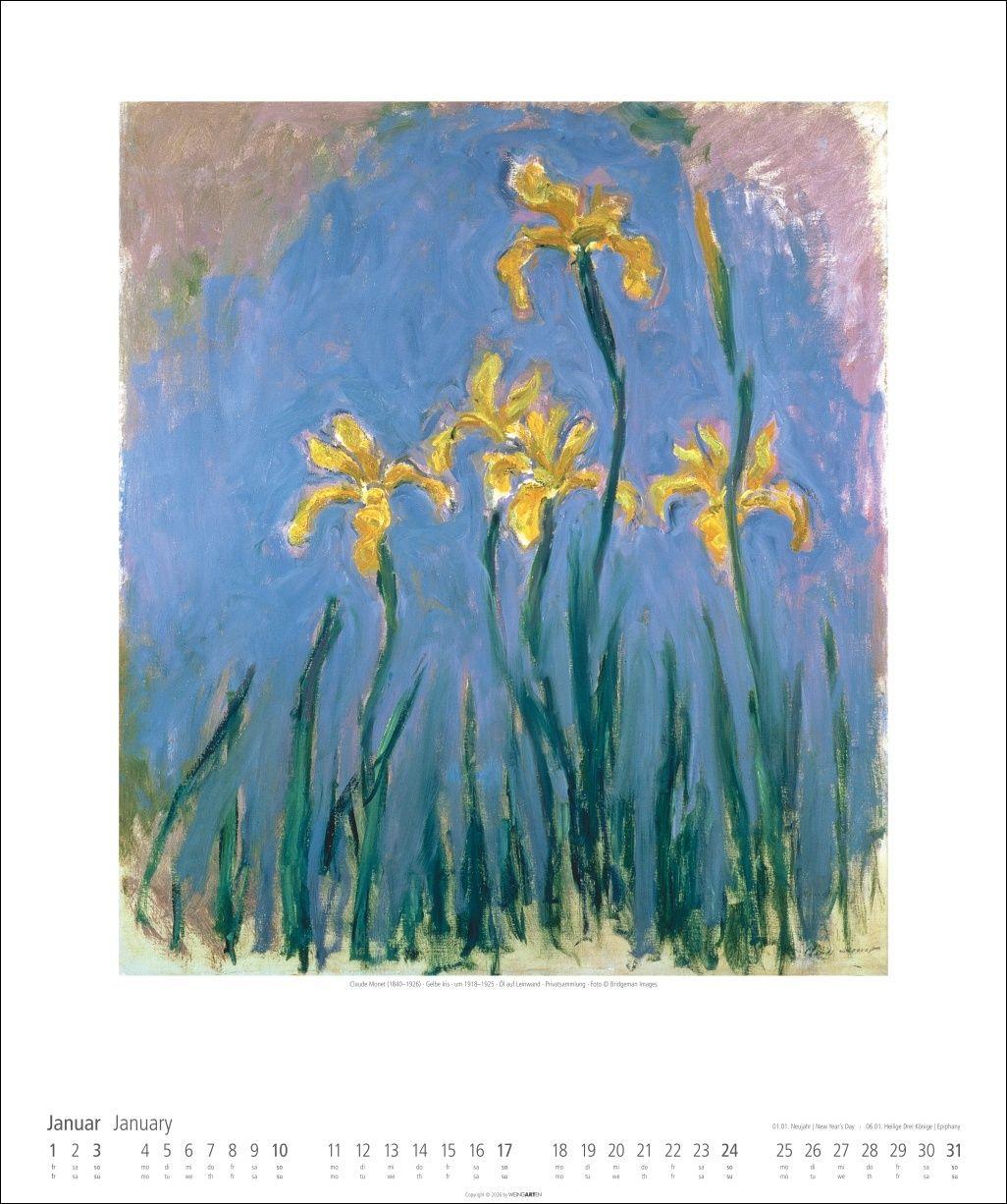 Beispielinhalt (Bild) Claude Monet Im Garten Kalender 2027 - Im Garten