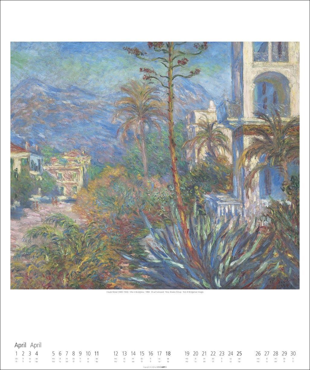 Beispielinhalt (Bild) Claude Monet Im Garten Kalender 2027 - Im Garten