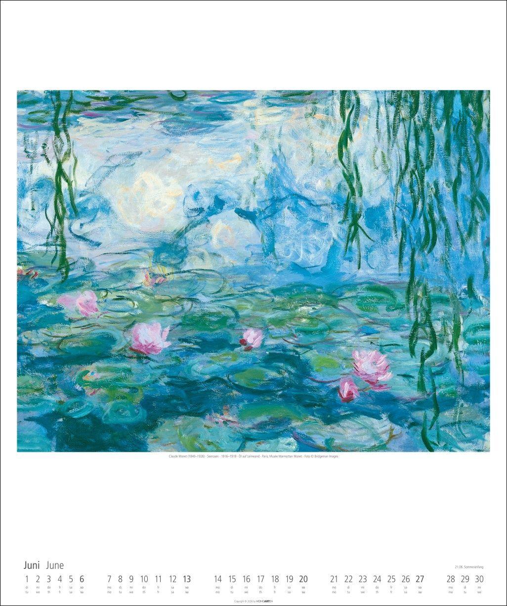 Beispielinhalt (Bild) Claude Monet Im Garten Kalender 2027 - Im Garten