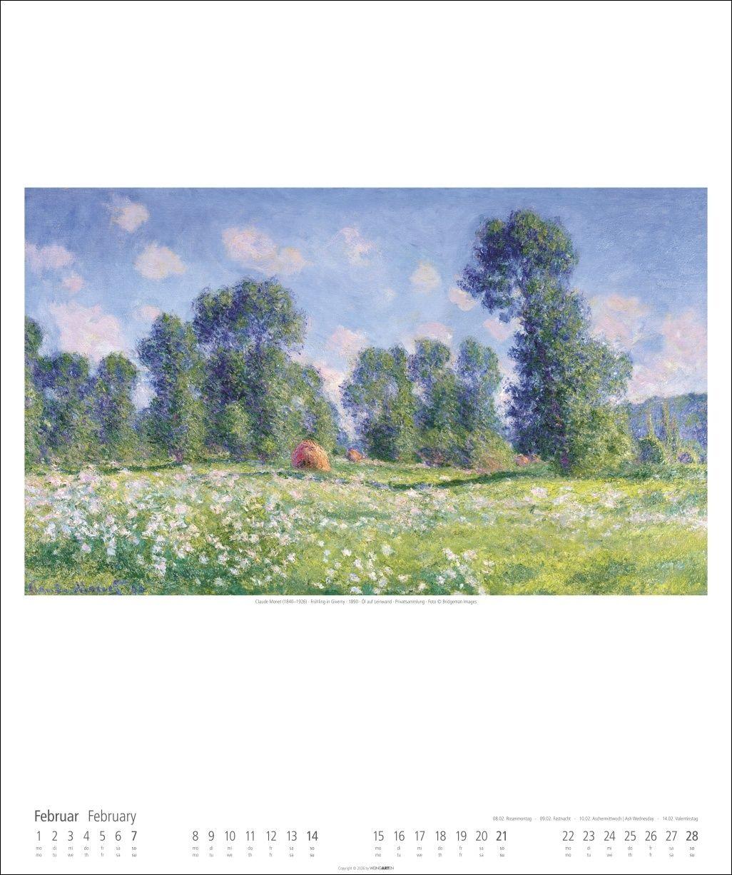 Beispielinhalt (Bild) Claude Monet Im Garten Kalender 2027 - Im Garten