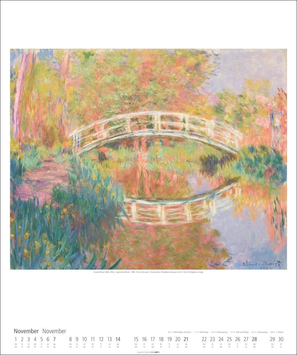 Beispielinhalt (Bild) Claude Monet Im Garten Kalender 2027 - Im Garten
