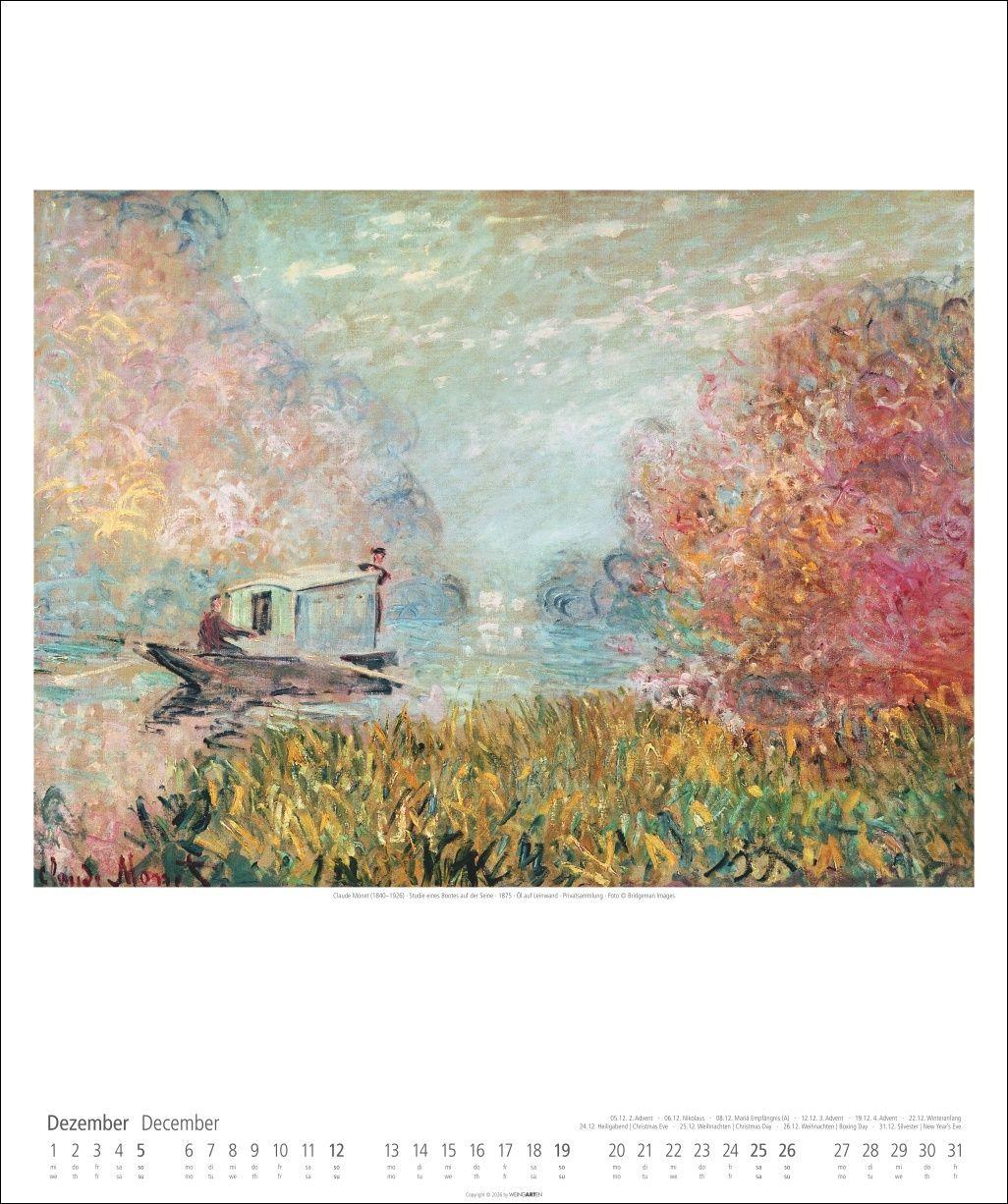 Beispielinhalt (Bild) Claude Monet Im Garten Kalender 2027 - Im Garten