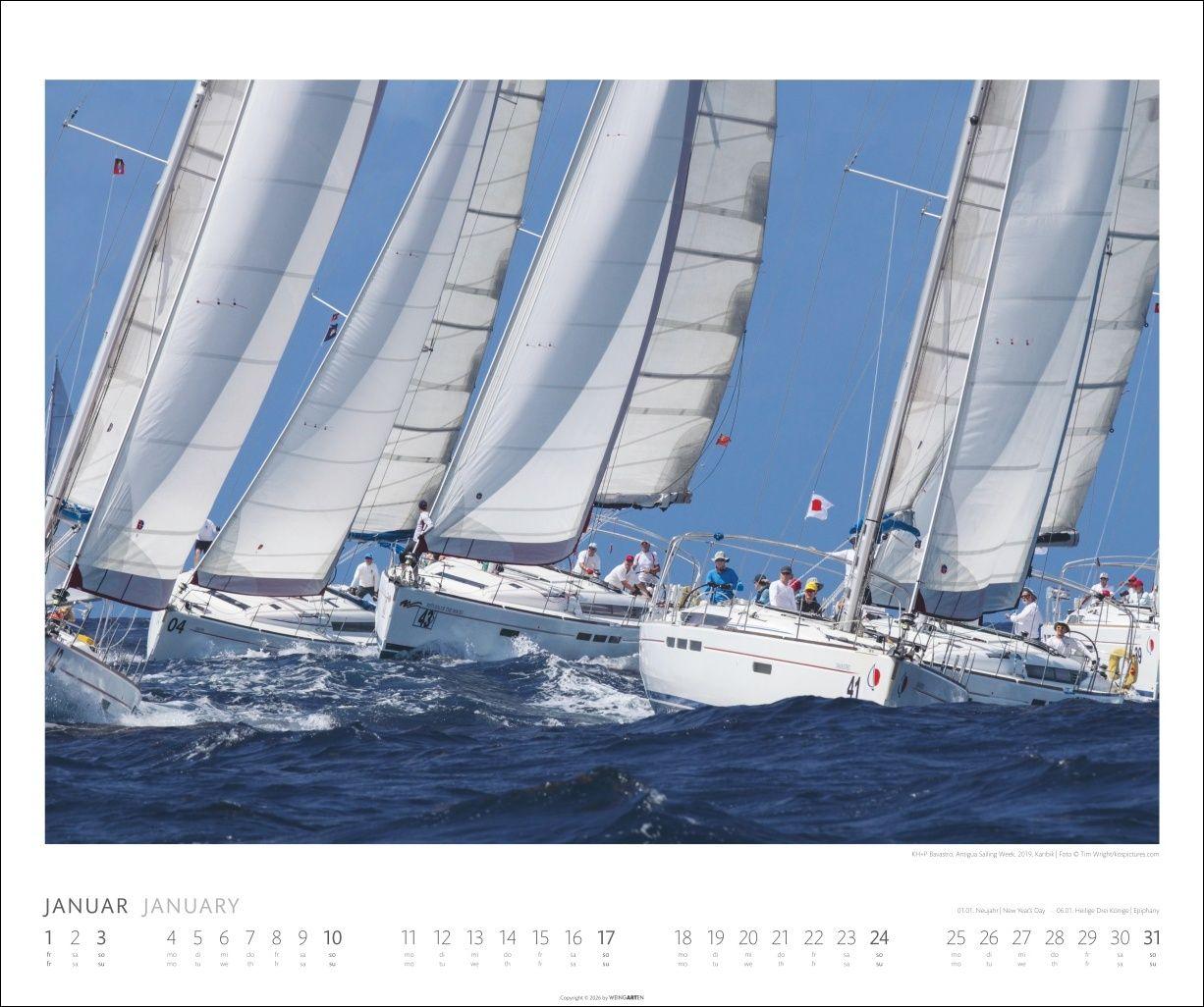 Beispielinhalt (Bild) Sailing Kalender 2027
