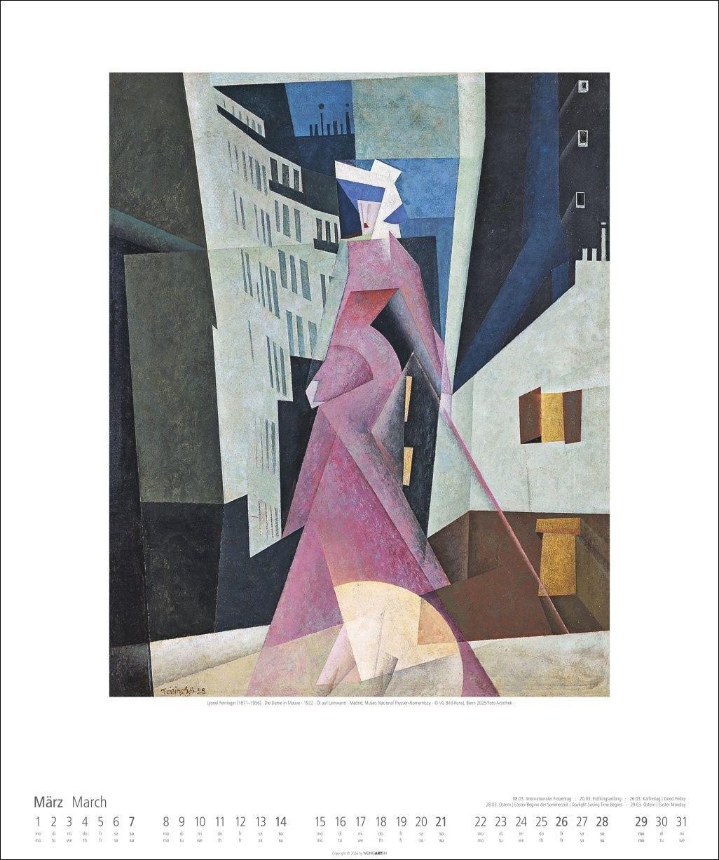 Beispielinhalt (Bild) Lyonel Feininger Kalender 2027