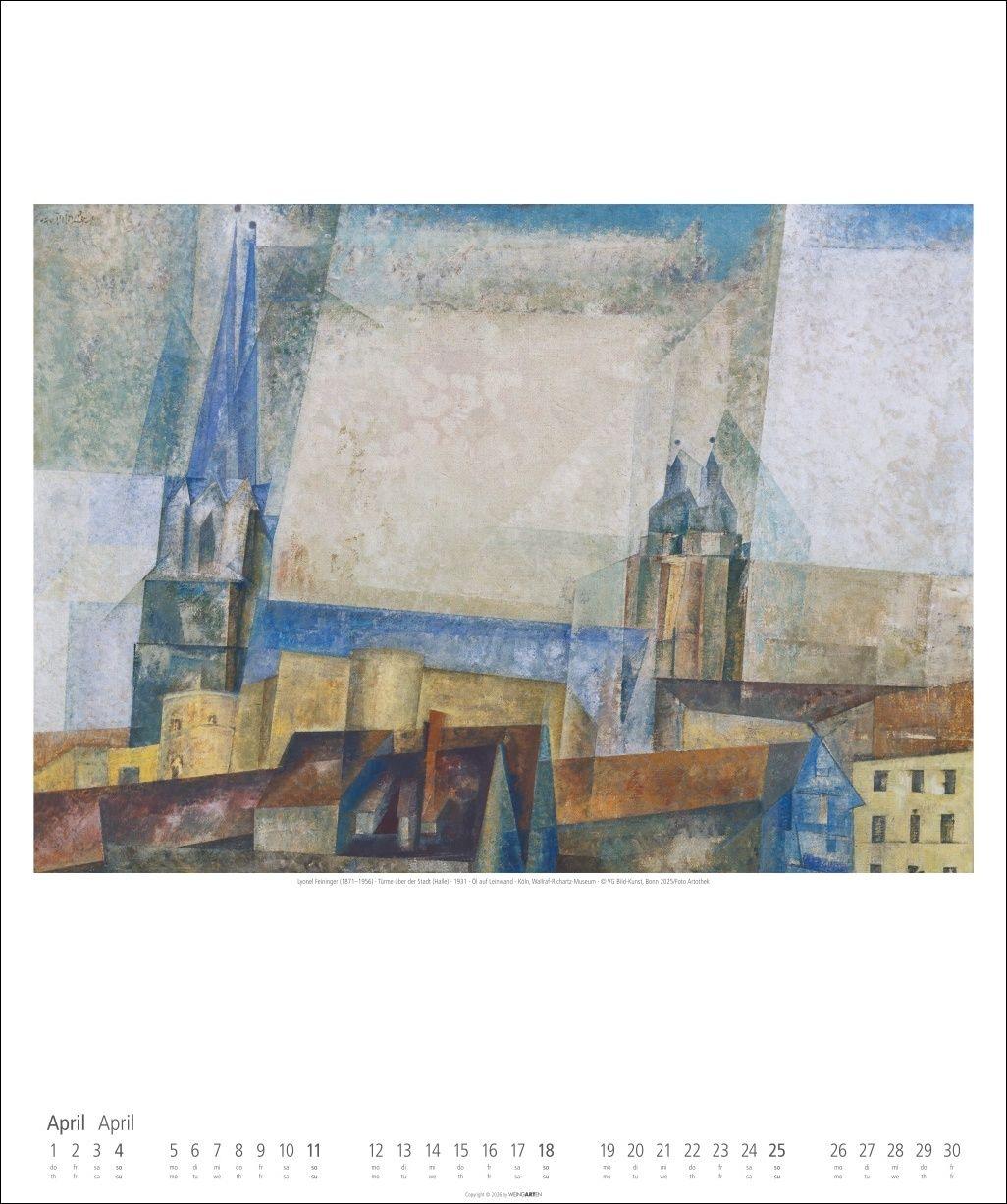 Beispielinhalt (Bild) Lyonel Feininger Kalender 2027