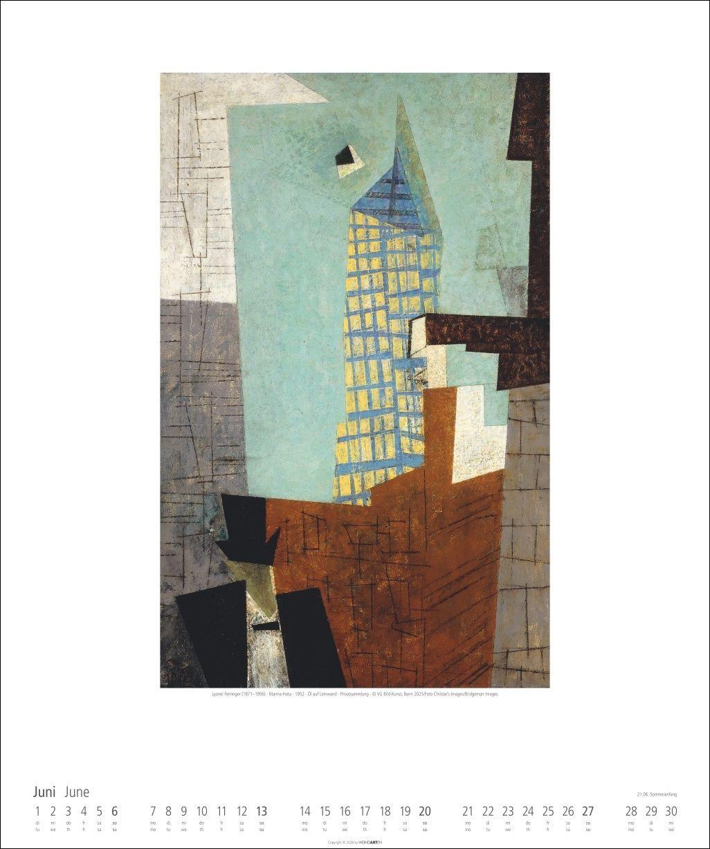 Beispielinhalt (Bild) Lyonel Feininger Kalender 2027