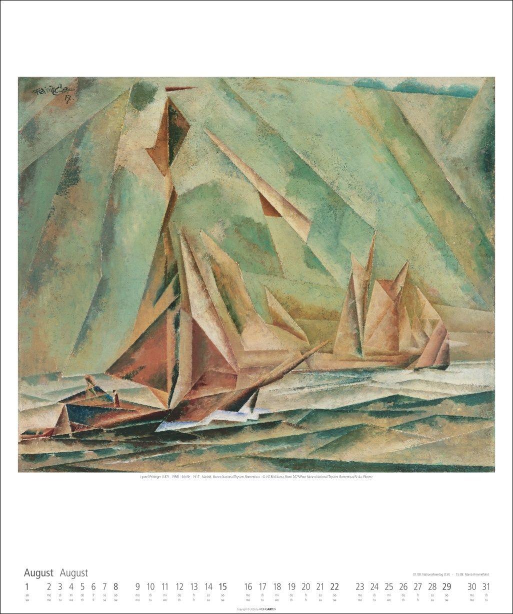 Beispielinhalt (Bild) Lyonel Feininger Kalender 2027
