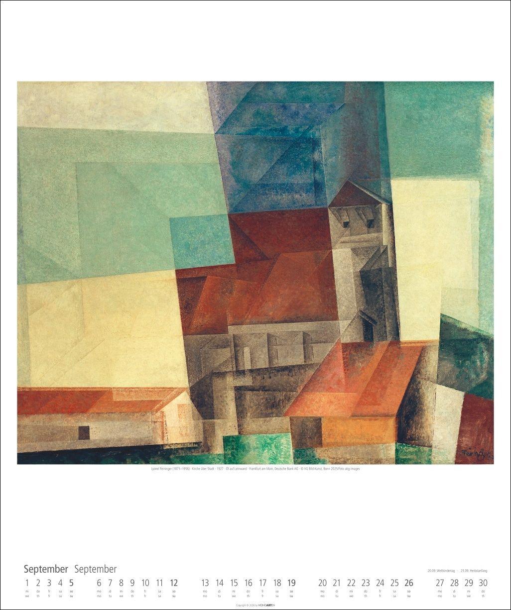 Beispielinhalt (Bild) Lyonel Feininger Kalender 2027