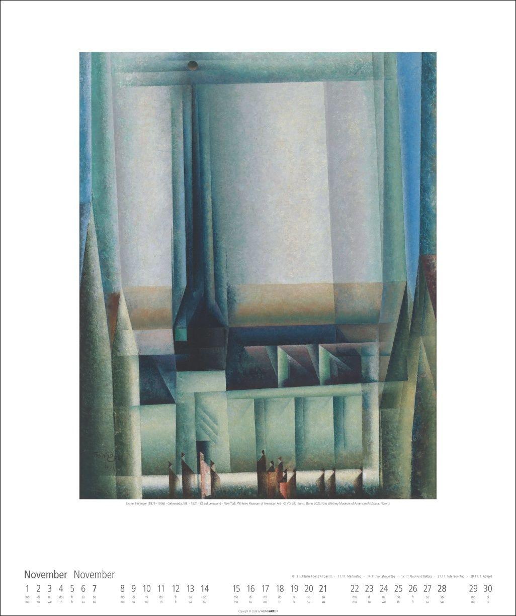 Beispielinhalt (Bild) Lyonel Feininger Kalender 2027