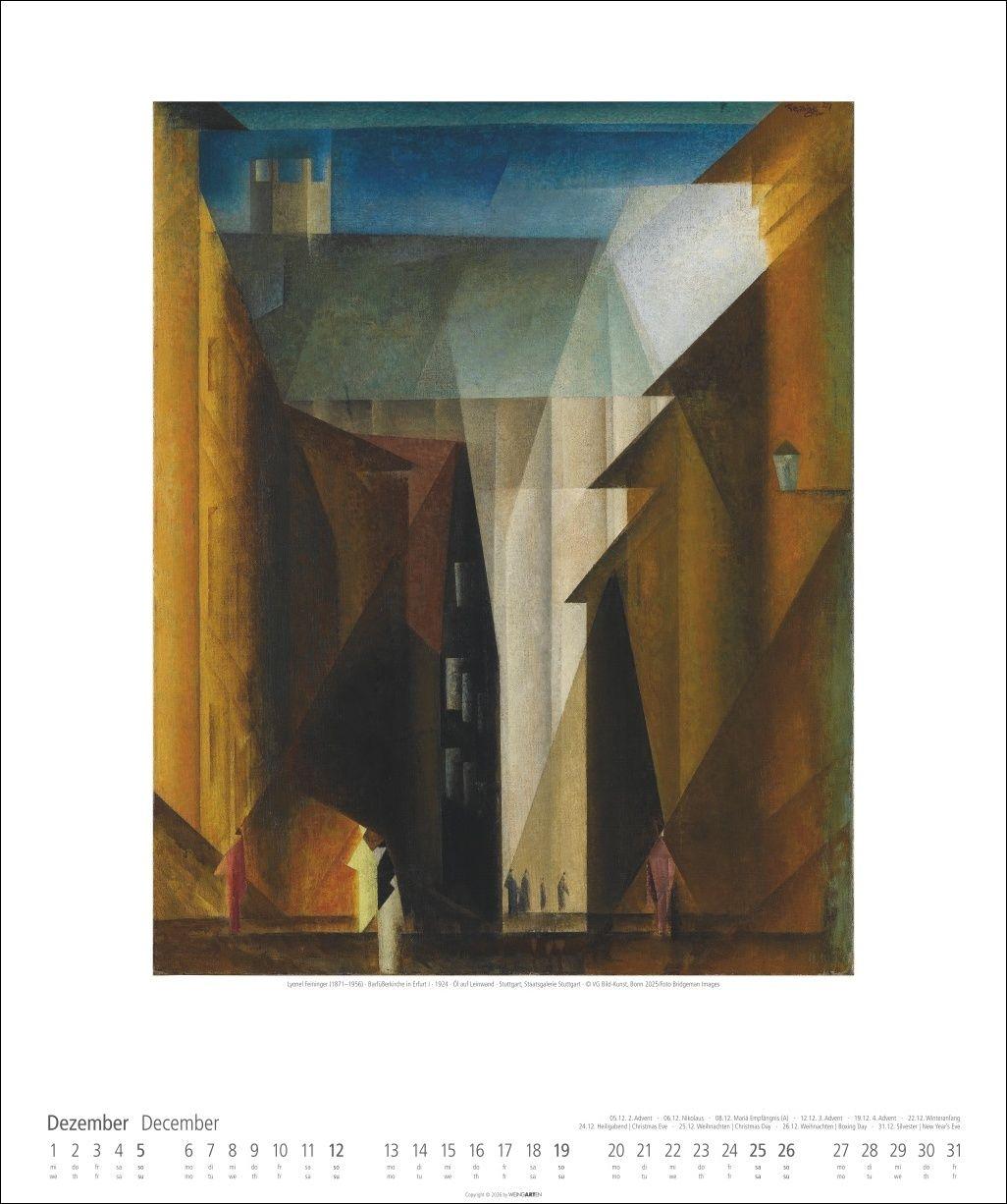 Beispielinhalt (Bild) Lyonel Feininger Kalender 2027