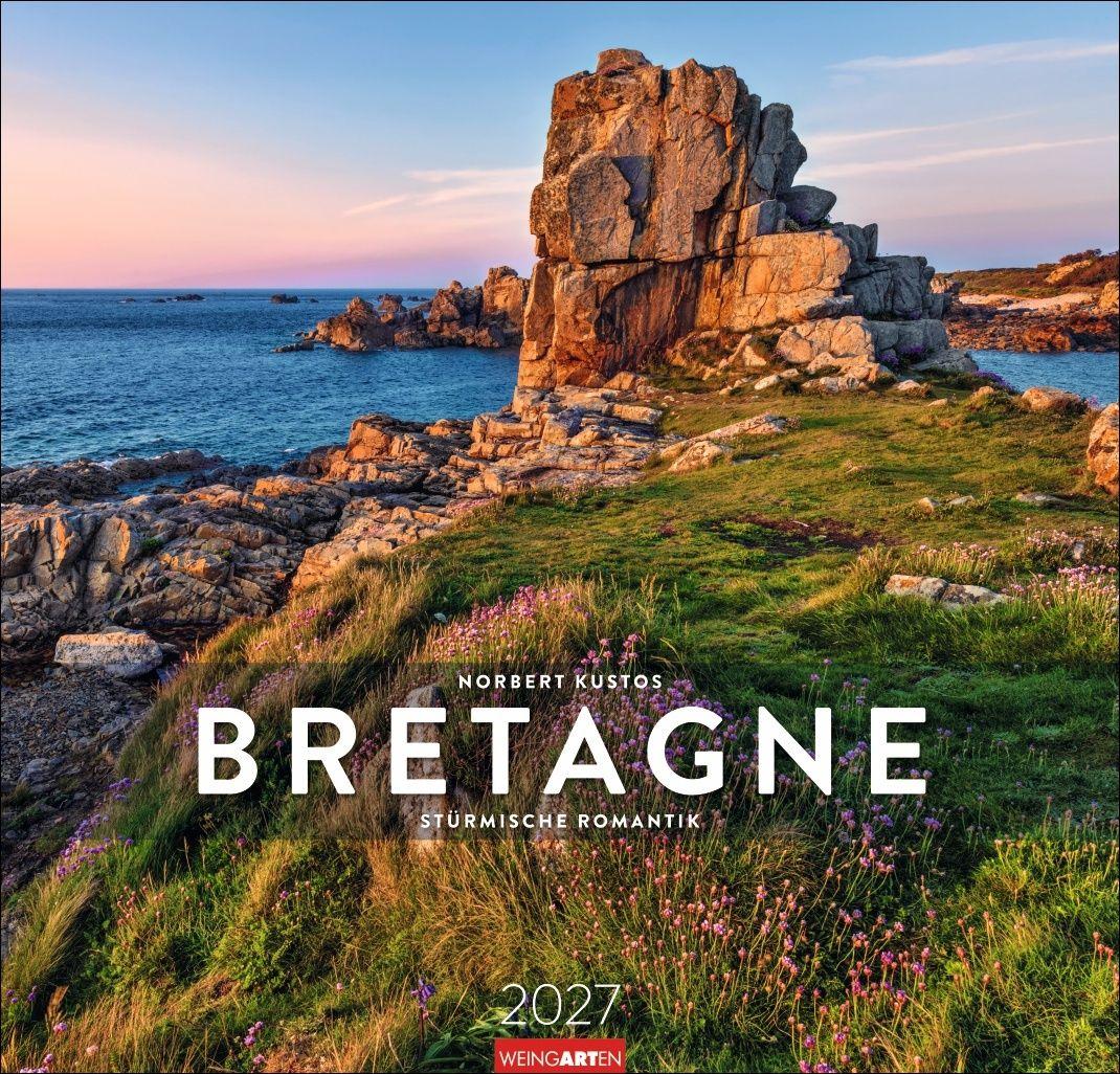 Vorderes Coverbild Bretagne Kalender 2027 - Stürmische Romantik