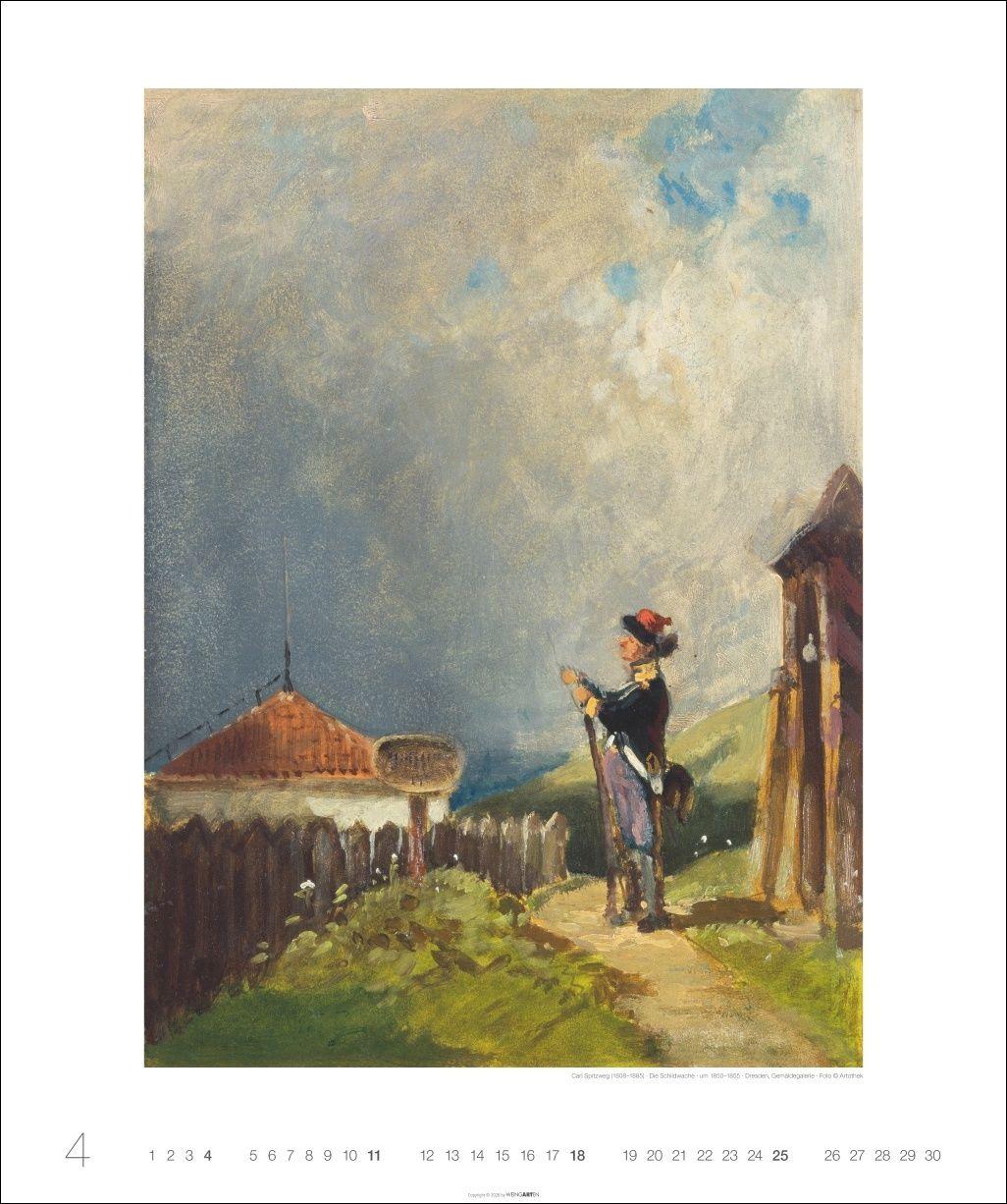 Beispielinhalt (Bild) Carl Spitzweg Edition Kalender 2027