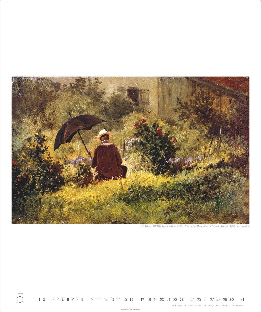 Beispielinhalt (Bild) Carl Spitzweg Edition Kalender 2027