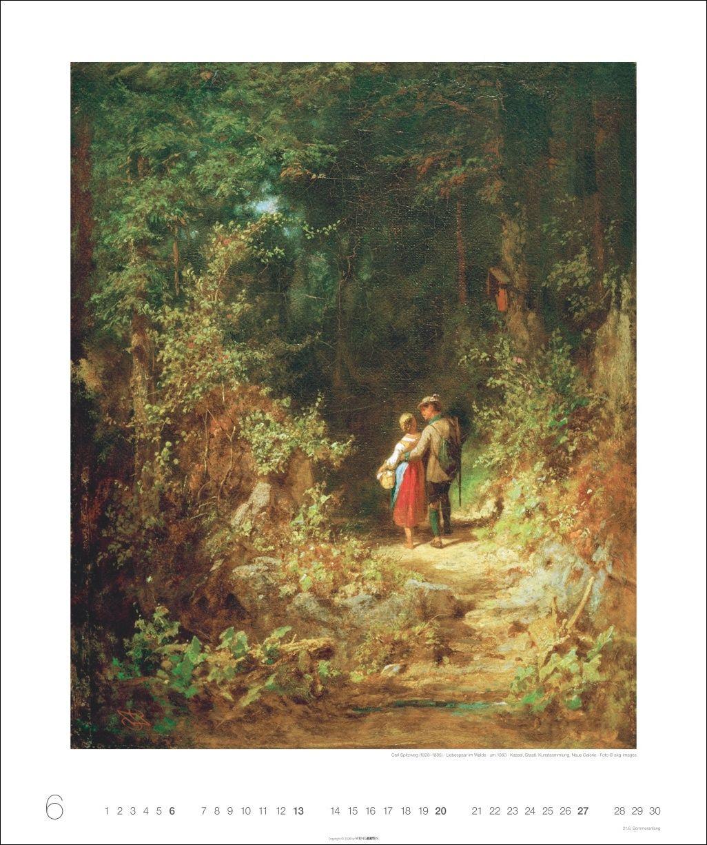 Beispielinhalt (Bild) Carl Spitzweg Edition Kalender 2027