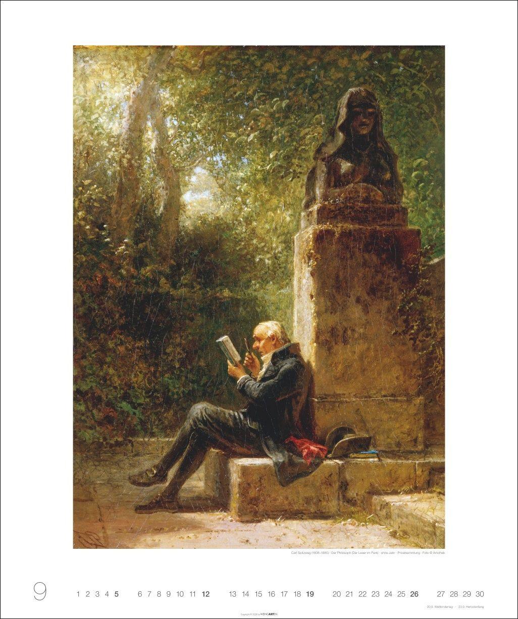 Beispielinhalt (Bild) Carl Spitzweg Edition Kalender 2027