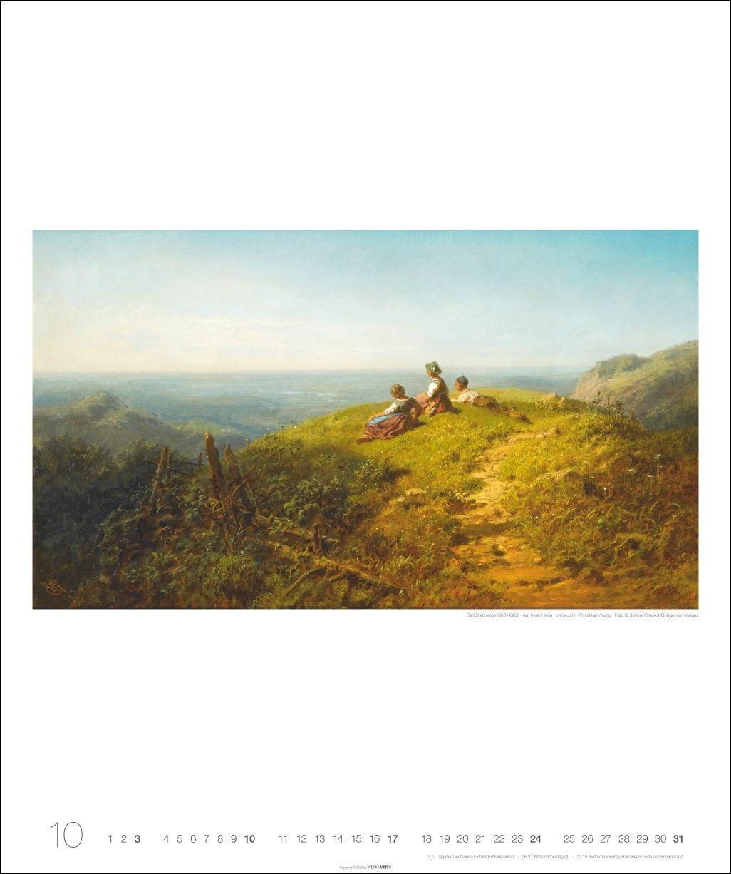 Beispielinhalt (Bild) Carl Spitzweg Edition Kalender 2027