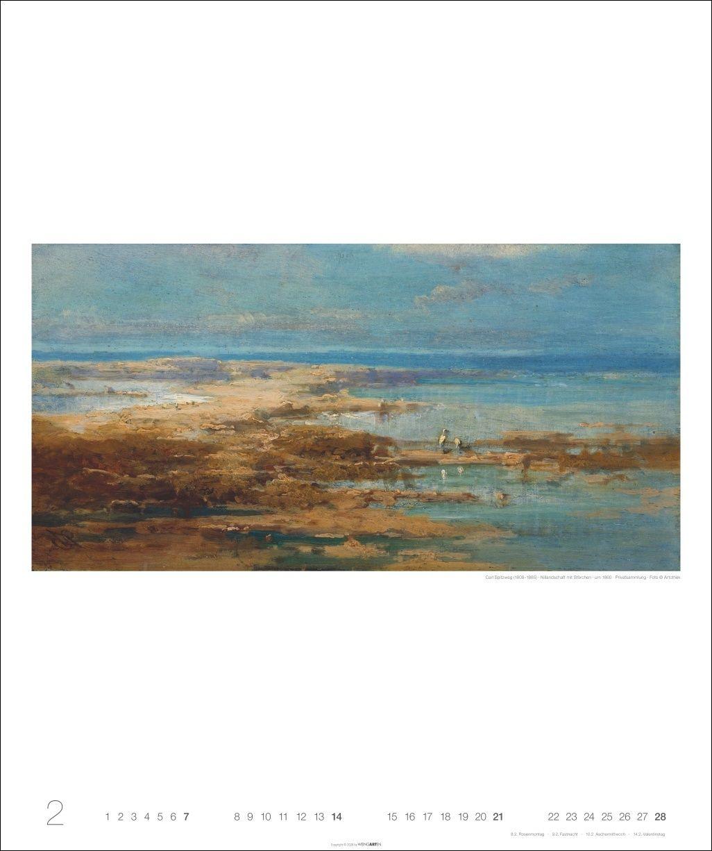 Beispielinhalt (Bild) Carl Spitzweg Edition Kalender 2027