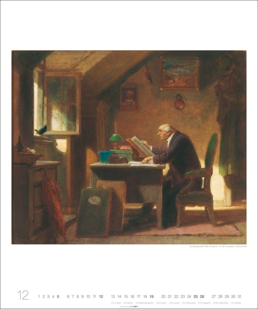 Beispielinhalt (Bild) Carl Spitzweg Edition Kalender 2027
