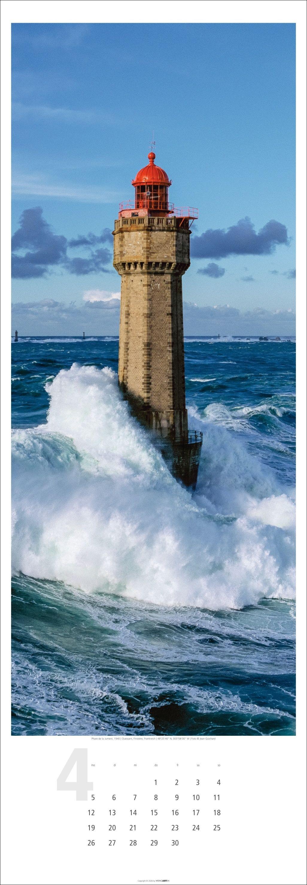 Beispielinhalt (Bild) Leuchttürme Kalender 2027