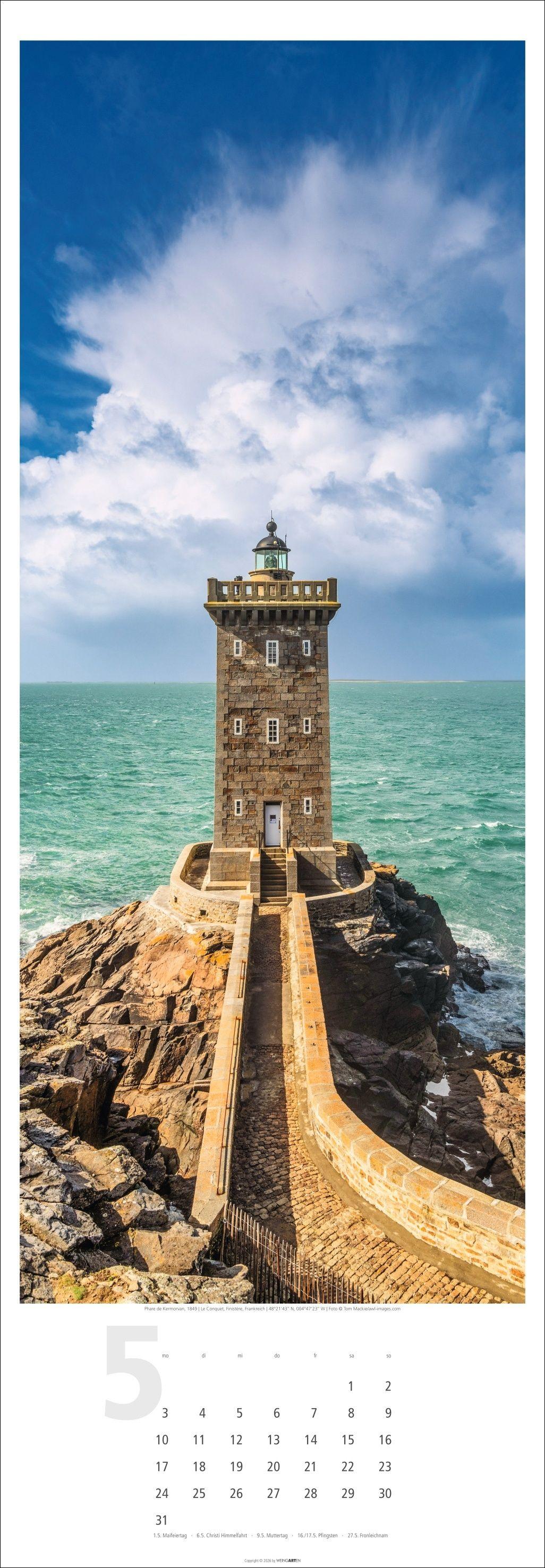 Beispielinhalt (Bild) Leuchttürme Kalender 2027