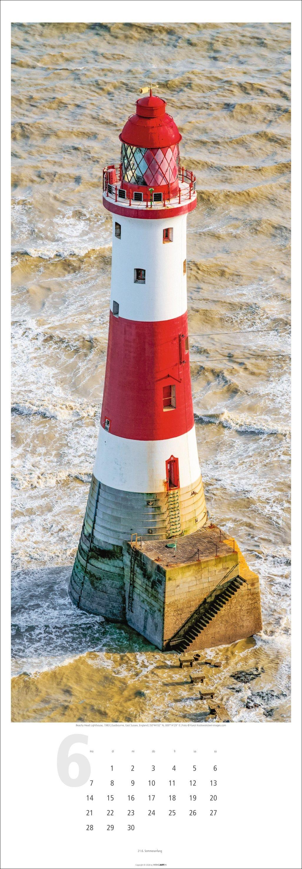 Beispielinhalt (Bild) Leuchttürme Kalender 2027