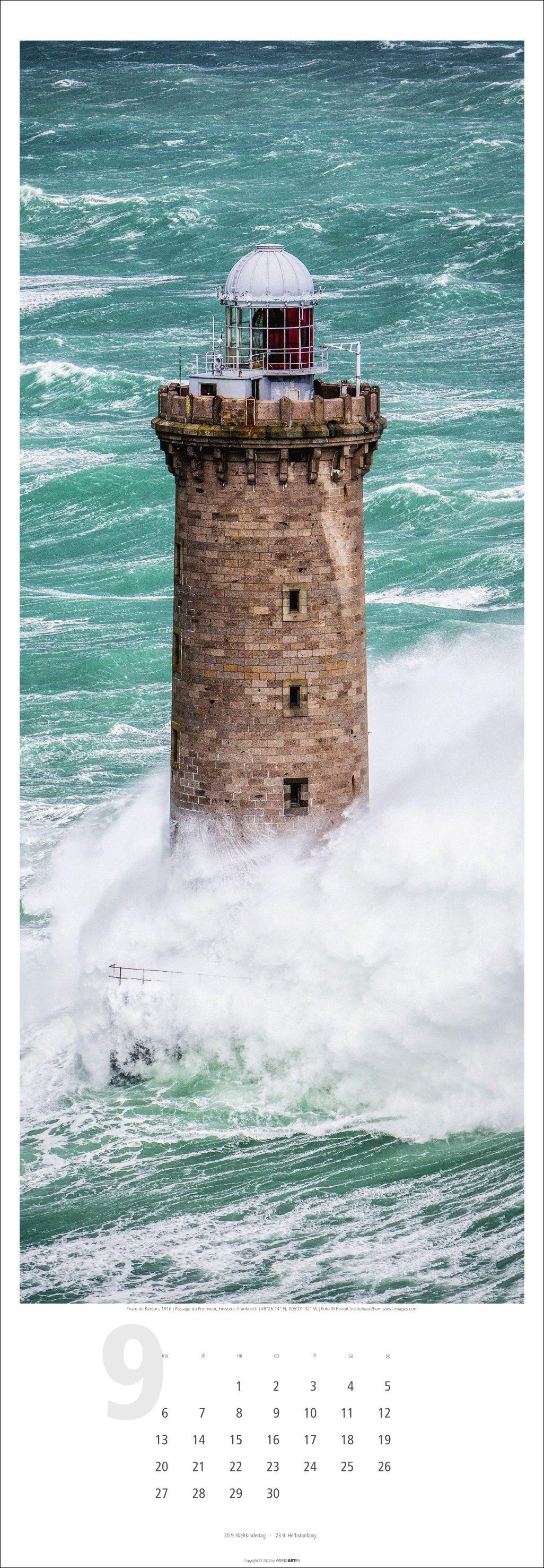 Beispielinhalt (Bild) Leuchttürme Kalender 2027