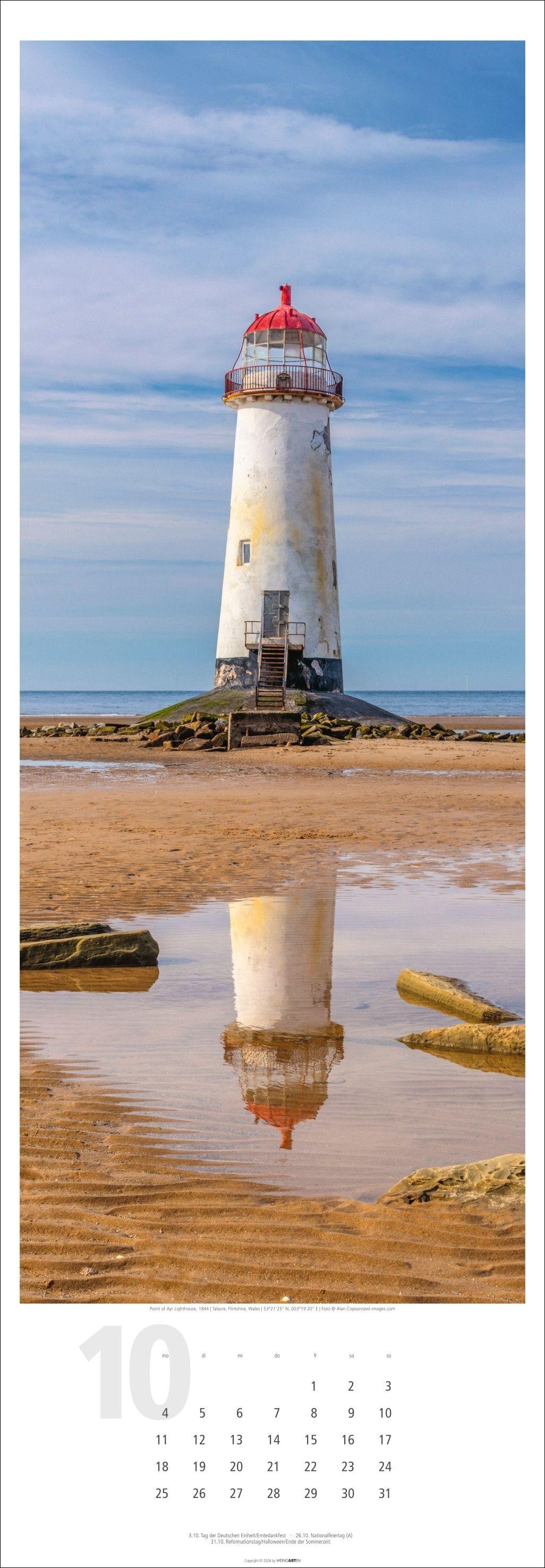 Beispielinhalt (Bild) Leuchttürme Kalender 2027