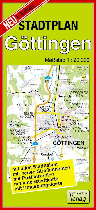 Vorderes Coverbild Stadtplan Göttingen