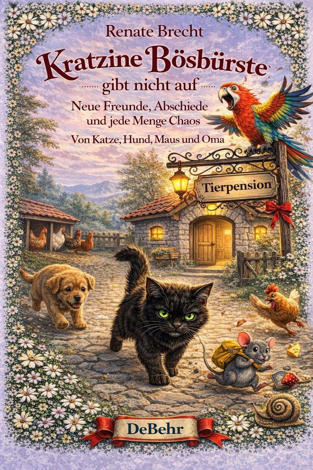 Vorderes Coverbild Kratzine Bösbürste gibt nicht auf - Neue Freunde, Abschiede und jede Menge Chaos - Von Katze, Hund, Maus und Oma