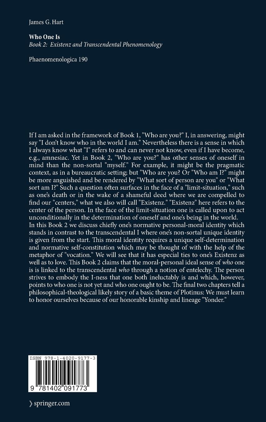 Rückseitencover Who One Is