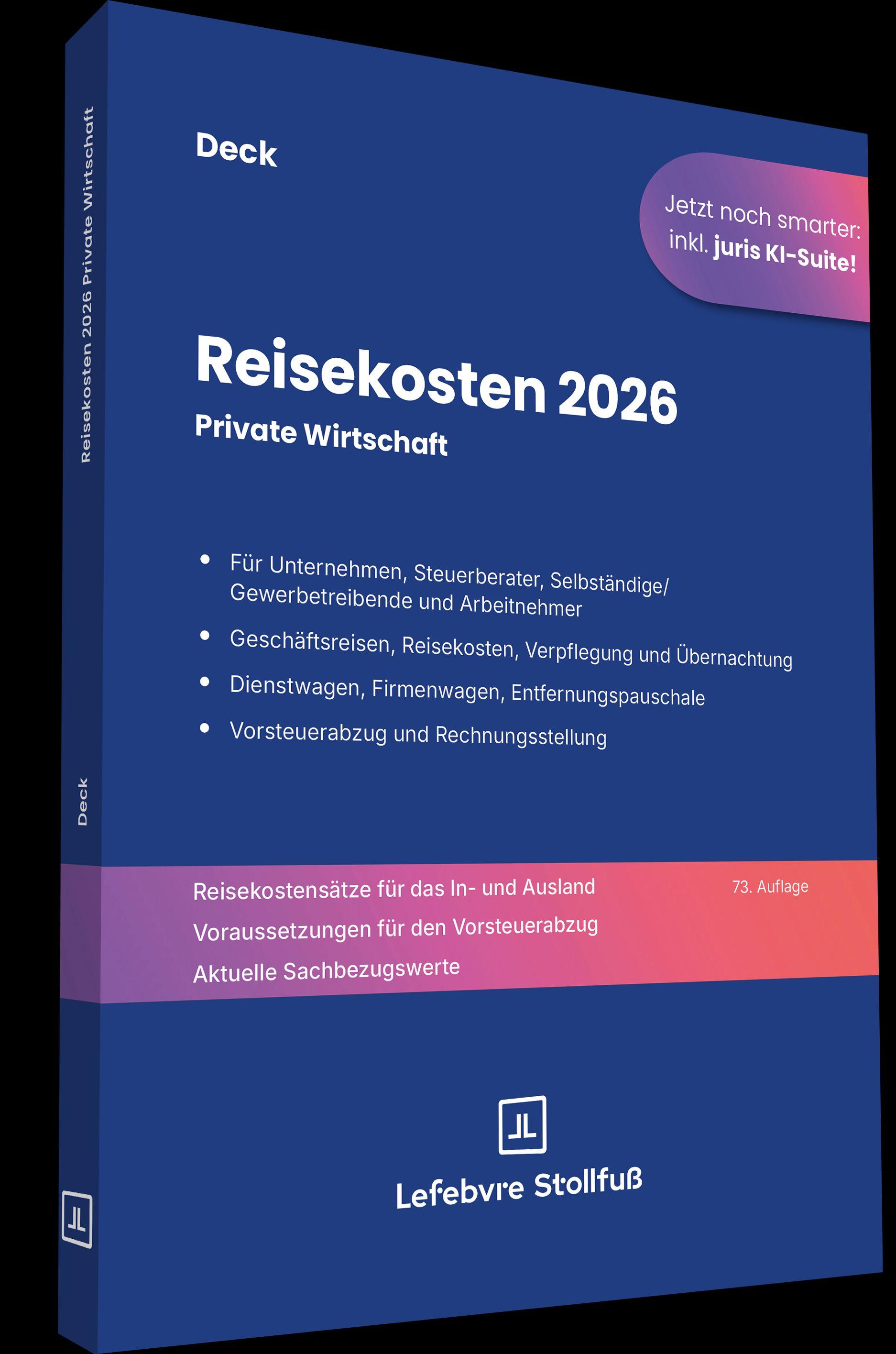 Vorderes Coverbild Reisekosten 2026