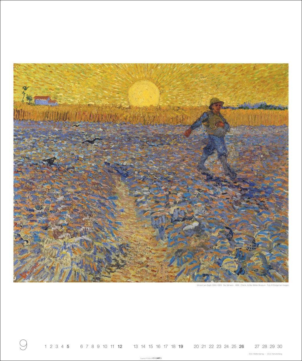 Beispielinhalt (Bild) Vincent van Gogh Edition Kalender 2027