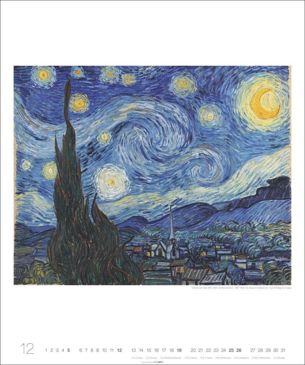 Beispielinhalt (Bild) Vincent van Gogh Edition Kalender 2027