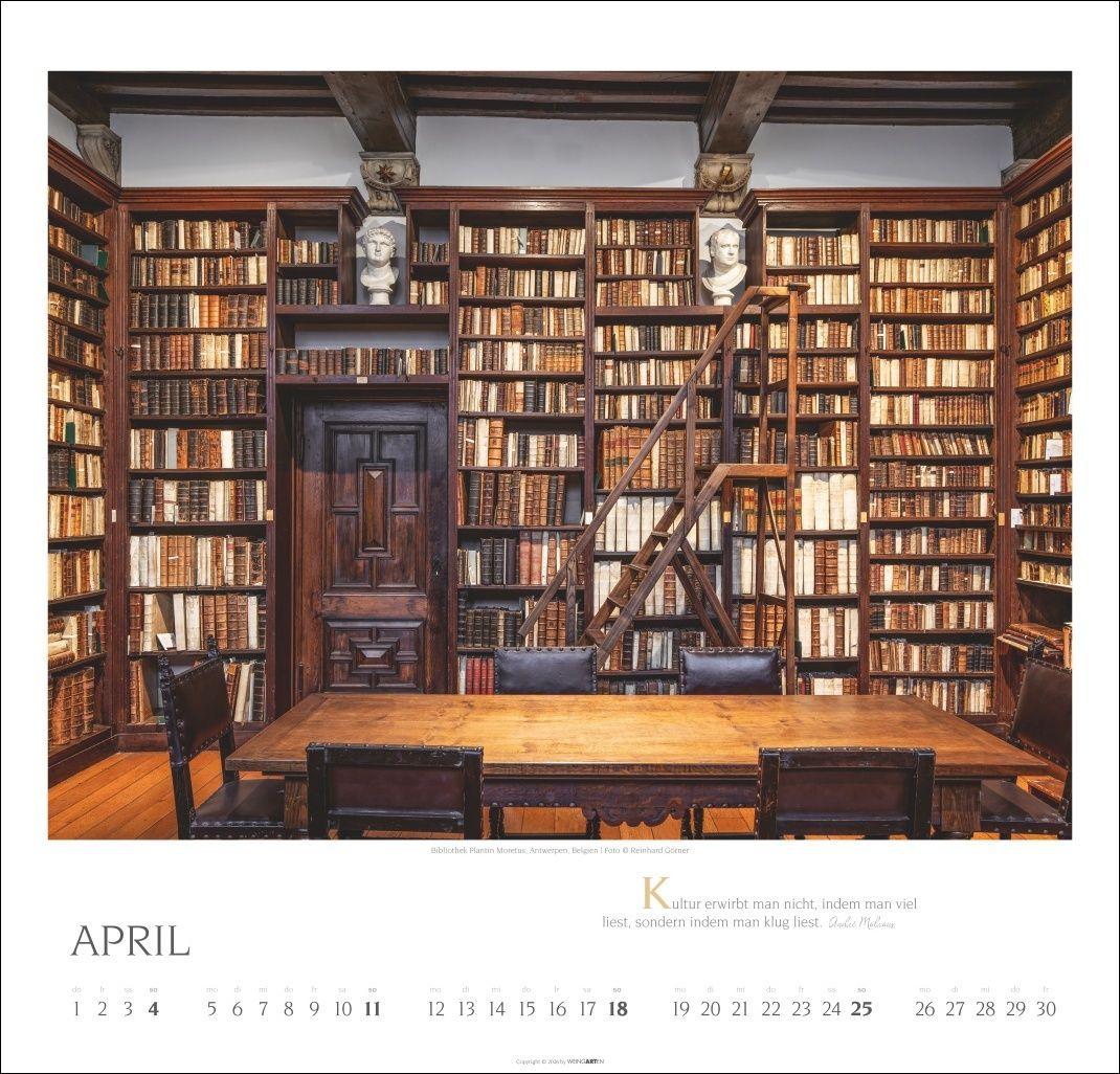 Beispielinhalt (Bild) Welt der Bibliotheken Kalender 2027
