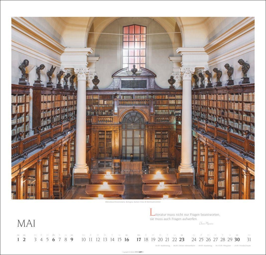 Beispielinhalt (Bild) Welt der Bibliotheken Kalender 2027