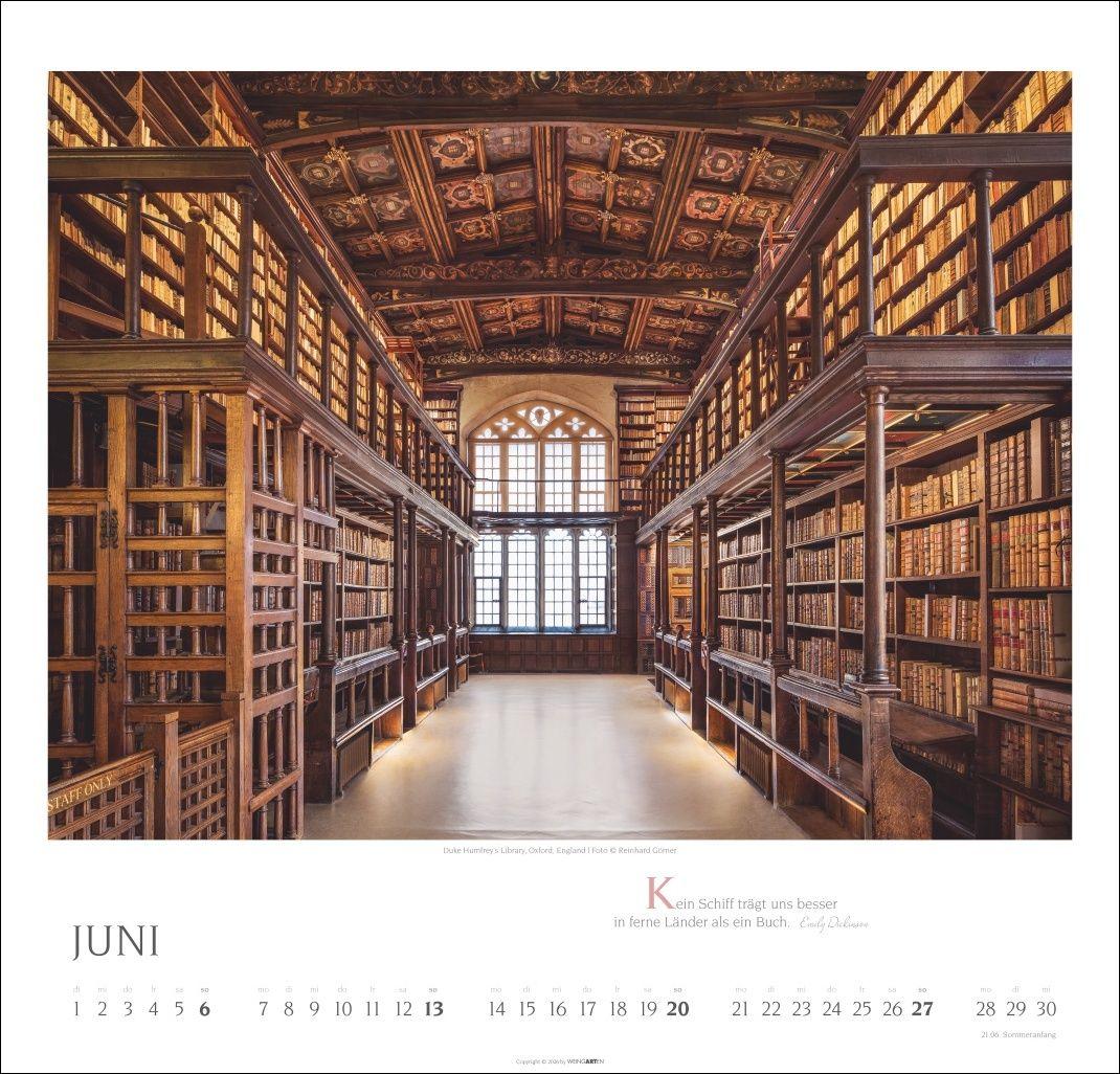 Beispielinhalt (Bild) Welt der Bibliotheken Kalender 2027