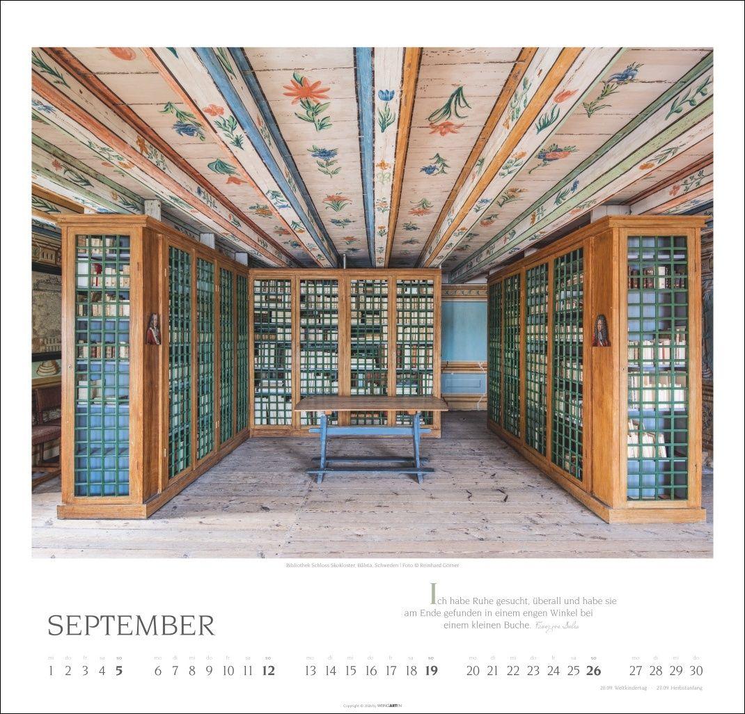 Beispielinhalt (Bild) Welt der Bibliotheken Kalender 2027