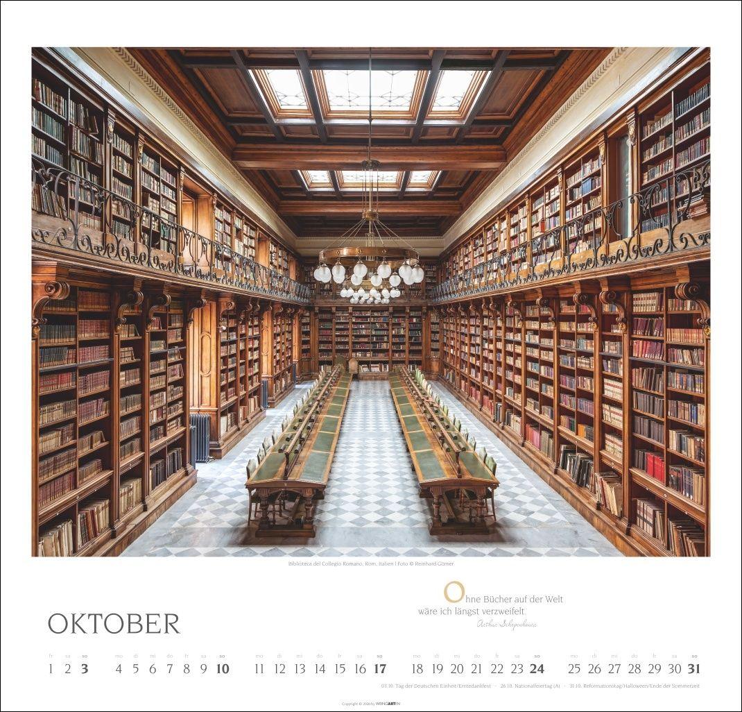 Beispielinhalt (Bild) Welt der Bibliotheken Kalender 2027
