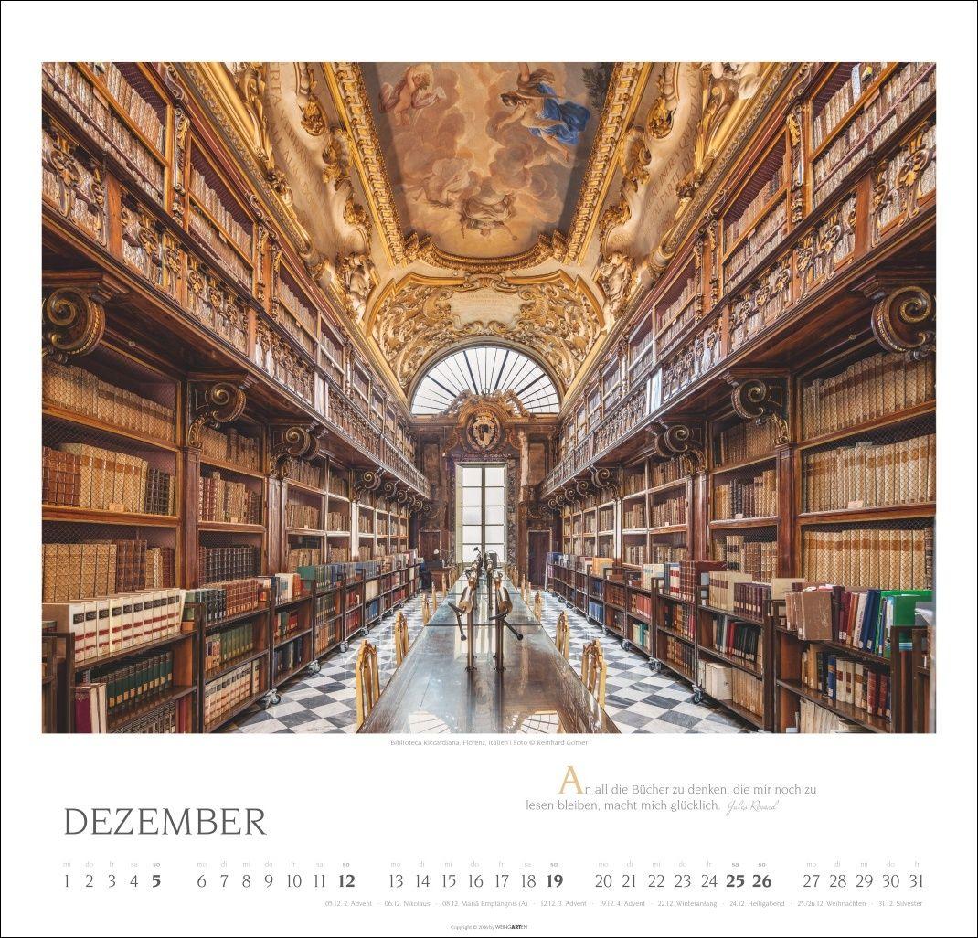 Beispielinhalt (Bild) Welt der Bibliotheken Kalender 2027
